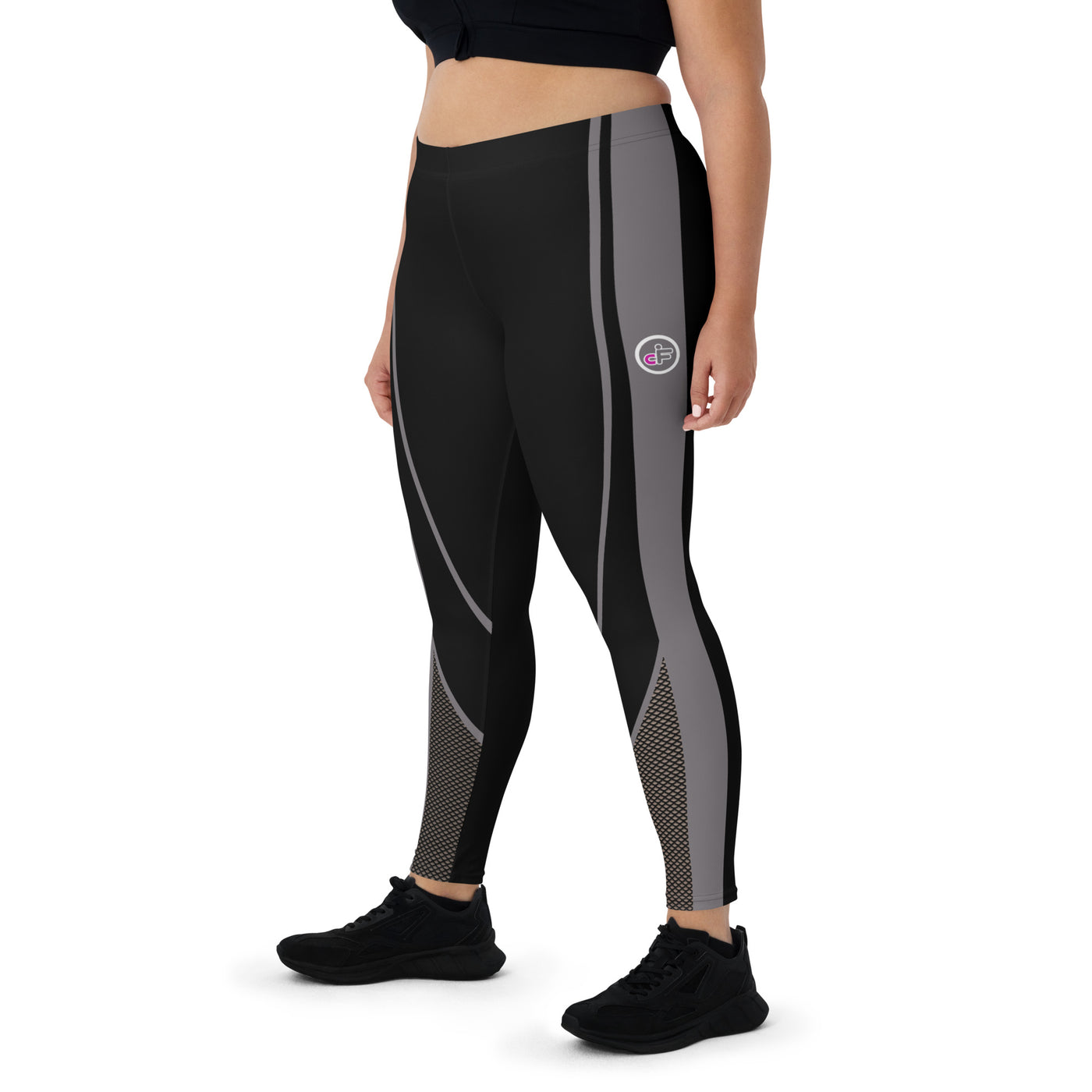 cFIT Black and Gray Luxe Leggings