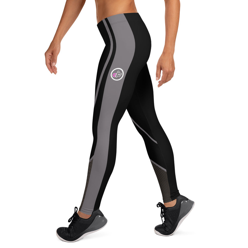 cFIT Black and Gray Luxe Leggings