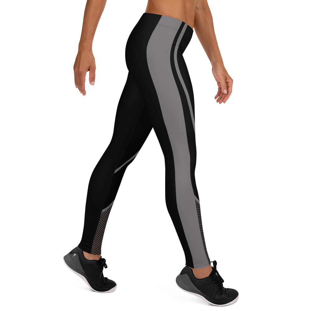 cFIT Black and Gray Luxe Leggings